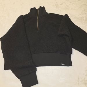 Victoria's Secret PINK Women's Sherpa Crop sweater